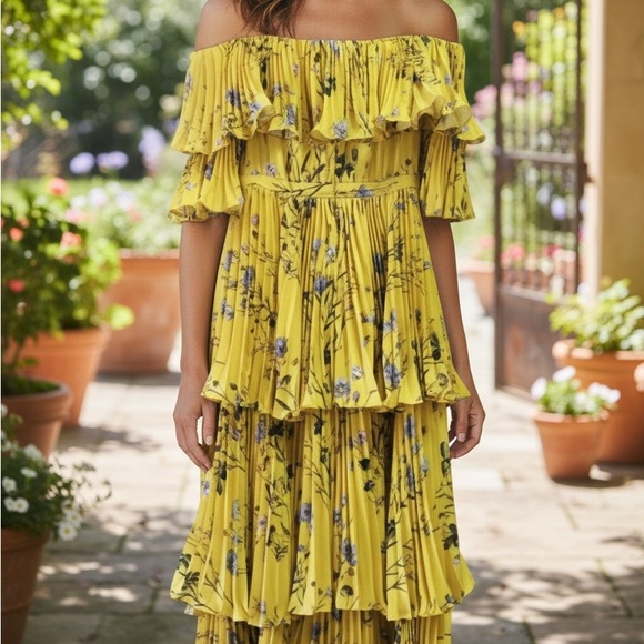 Layered Off The Shoulder Dress The Dyxey - Picture 7 of 8